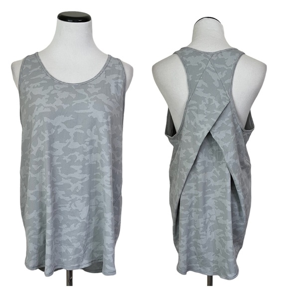 Lululemon Essential Tank *Pleated Incognito Camo SSL Silver Drop Alpine White - Picture 2 of 4
